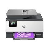 HP OfficeJet Pro 9125e All-in-One Printer, Color, Printer-for-Small Medium Business, Print, Copy, scan, fax,Touchscreen; Smart Advance Scan, 3 month Instant Ink trial included
