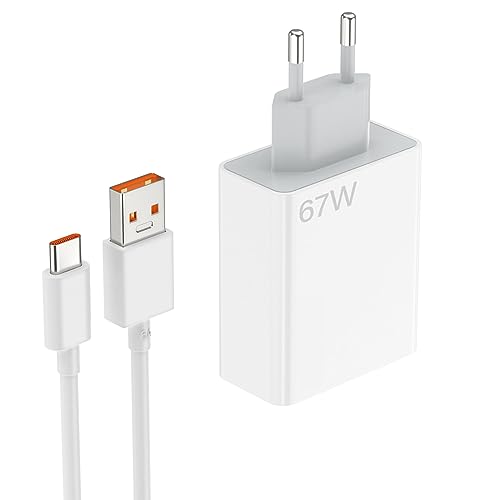 67W for Xiaomi European Turbo Charger Europe Travel Plug Adapter Hypercharge for Xiaomi 15 14 13 12 14t 13t 12t 12s Pro Lite Redmi Note K80 K70 K60 11 11s Plus 11t Poco X6 X5 F5 X4 Gt Black Shark EU