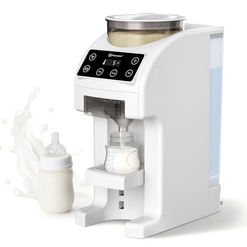 Mercalon Instant Formula Maker, Fast and Customizable Formula Dispenser Machine with Accurate Temperature Control for Baby, Automatic Powder Blending for All Brands of Bottles and Formula, White