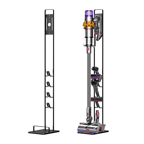 Foho Vacuum Stand Compatible for Dyson V15 V11 V10 V8 V7 V6, Metal Storage Bracket Stand Holder Compatible for Dyson Handheld DC30 DC31 DC34 DC35 DC58 DC59 DC62 Cordless Vacuum Cleaners & Accessories