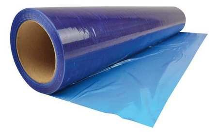 Duct Outlet Adhesive Plastic Wrap Protection Film - Blue - HVAC - Home and Construction (24" x 200ft)