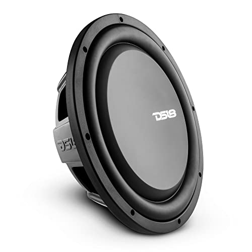 DS18 PSW12.4D 12" Shallow Mount Subwoofer 1200 Watts Max Power 600 Watts RMS Dual Voice Coil 4+4 OHMS Water Resistant - Best Sub for Tight Spaces in Car & Trucks - 1 Speaker