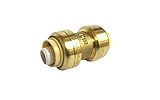 1/2" Push Fit Coupling Connection Fittings - Brass Plumbing Connectors for PEX, Copper, PVC Tubes & Pipes, Quick Connect, Bite Adapter, Slip Reducer, Valve Tool, Water Line Saver, Expansion - 10 Pack