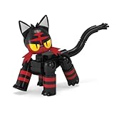 MEGA Pokémon Litten Pokeball Building Toy Kit, Poseable Action Figure (32 Pieces) for Kids