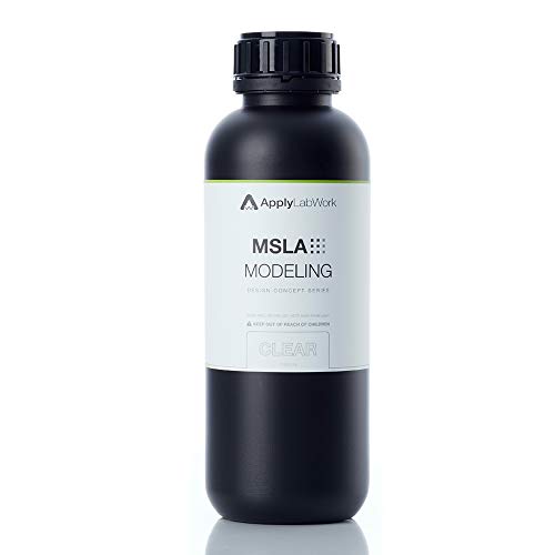 ApplyLabWork 3D Resin for LED/LCD Printers, MSLA Modeling Clear, 1 Liter