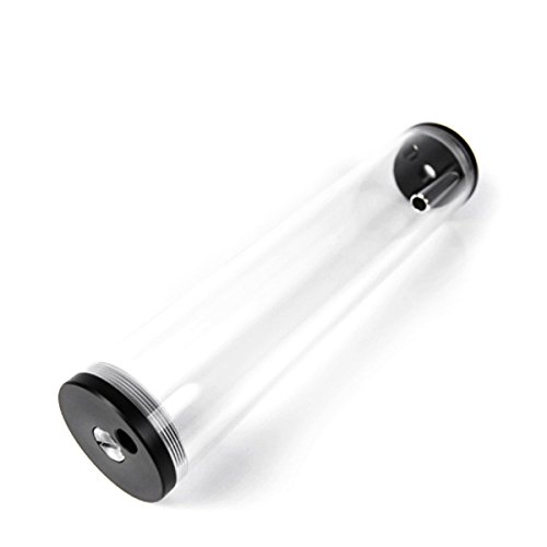 Barrow Reservoir with Acrylic Tube, 65 x 300mm Tube Size, Black POM, Clear Tube