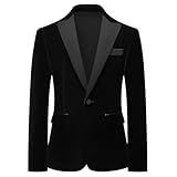 Lamgool Boys Velvet Suit Slim Fit 4 Piece Tuxedo Set Size 16 with Black Blazer Jacket Dress Shirt Pant Bow Tie Teens Wedding Formal Outfit