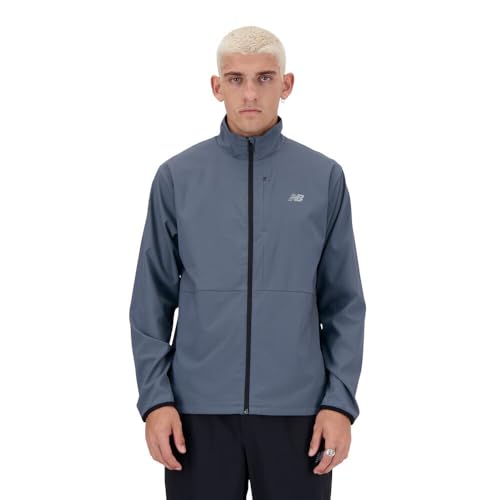 New Balance Men's Stretch Woven Jacket, Graphite, Small