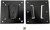 PAW International Steel 2 pc. RV TV Bracket, 1-Steel TV Bracket, 1-Steel Wall Mount | TV VESA 100x100 & 75x75 Pattern (if Your TV Pattern is Larger, See Adapter info Below)