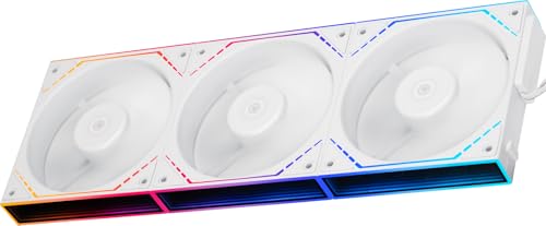 Thermalright TL-M12QW X3 120mm PC Case Cooling Fans, Daisy-Chain | 2000RPM | ARGB | Dual Infinity Mirrors Lighting for Gaming Build(3-Pack)