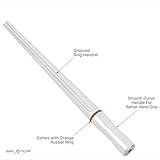 Splenor Tools 13" Solid Stainless Steel Grooved Ring Mandrel - for Measuring & Forming Rings - Jewelry Making Tool - Ring Sizer - Size (US 1-16)