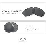 Oakley Original Straight Jacket OO9039 Black Iridium Replacement Lenses For Men For Women + BUNDLE with Designer iWear Eyewear Kit