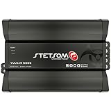 Stetsom Vulcan 5000 2 Ohms Car Amplifier, Mono Full Range 5000.1 5K Watts RMS, 2Ω Stable Car Audio, HD Sound Quality, Crossover & Bass Boost, Car Stereo Speaker Subwoofer MD, Smart Coolers