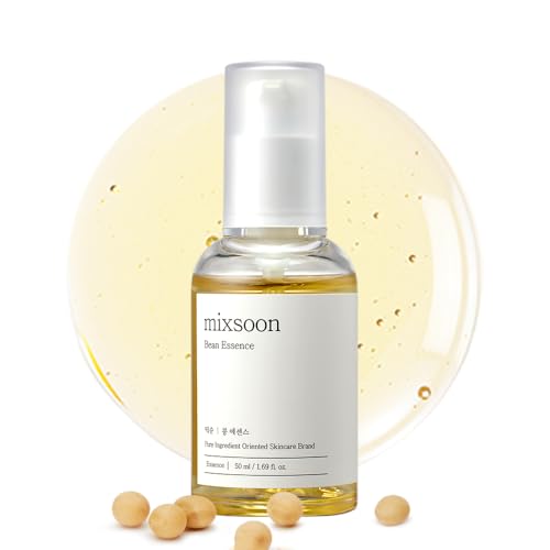 mixsoon Bean Essence Exfoliating Hydrating Korean Skin Care Glass skin Hyaluronic Acid Serum (1.6 Fl Oz (Pack of 1))