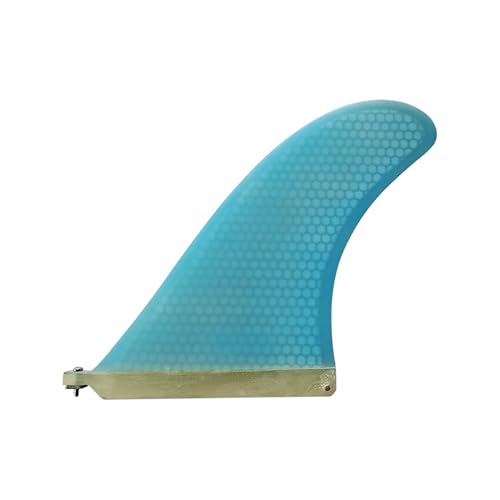 CPAMORTEL 9 inch Length Honeycomb Longboard Fin Central Single Surfboard Fin Paddle Board Fibreglass Centre Surfing Fin Sup