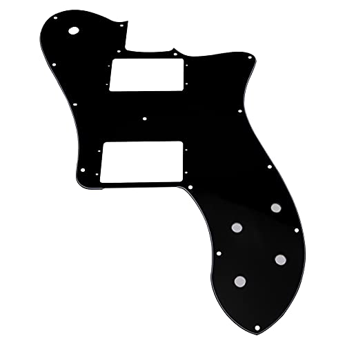 1Pcs Yootones US 72 Telecaster Guitar Pickguard Compatible with Electric Guitar Guard Plate Accessories (3Ply Black)
