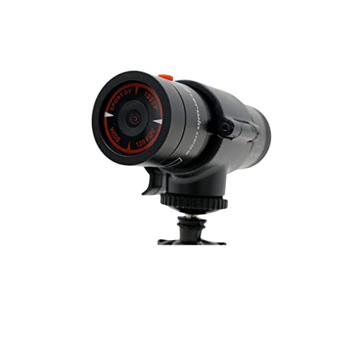 Cerwin Vega C400 High Resolution 120° Ultra Wide Angle Action Camera with Accessories, Built-in Lithium Battery & Microphone, Motorcycle Camera, Full HD Camera, USB 2.0, Single Unit, Black