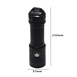 T7anpmmazz Lumen Dive Light 6000LM XM-L2 Diving Flashlight 100M 4-Mode Underwater Tactical Torch Waterproof LED Dive Flashlight 26650 Searchlight High Bright Flashlight (F White)