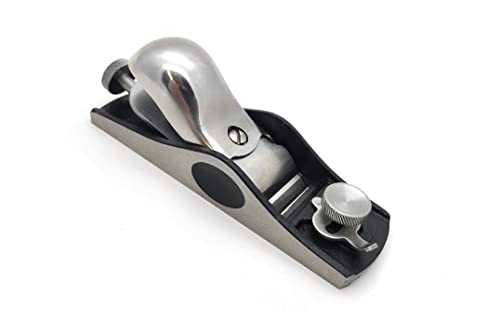 Taytools 777060, #9-1/2 Low Angle Block Plane Stainless Steel Knuckle Cap and Adjustment Screws, Adjustable Mouth