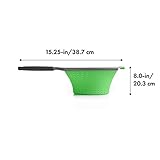 OXO Good Grips Silicone Collapsible Strainer, 2 Quart,Green