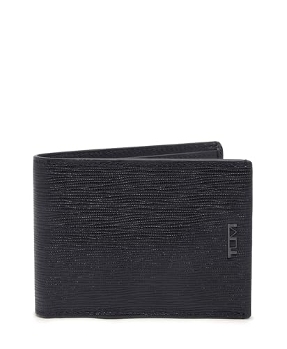 TUMI - Nassau Double Billfold Wallet - Card Holder Wallet for Men & Women - RFID Wallet Protection - Nappa Leather Material - Embossed Black