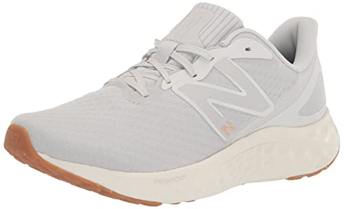 New Balance Women's Fresh Foam Arishi V4 Running Shoe, Summer Fog/Nimbus Cloud/Light Gold Metallic, 7