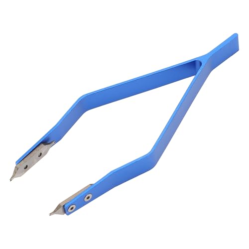 VOCOSTE V Shaped Watch Spring Bar Tweezers, Aluminum Alloy Watch Repairing Tool, Remover Repair, Accessory Tool for Watchmaker and Repairer, Blue
