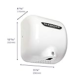 XLERATOR XL-BW Automatic High Speed Hand Dryer with White Thermoset (BMC)Cover and 1.1 Noise Reduction Nozzle, 12.5 A, 110/120 V