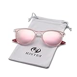 HJSTES Polarized Kids Sunglasses for Girls Boys, 100% UV Protection for Children Age 3-9(Pink Frame/Pink Mirrored)