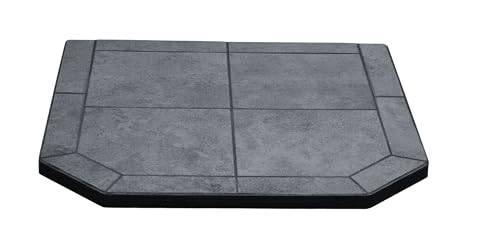 Comfortbilt 32" Flatwall Hearth Pad for Wood Stove or Pellet Stove in Midnight Black