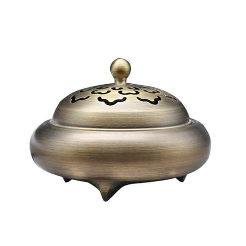 Tripod Retro Incense Burner – Pure Copper Sandalwood Furnace for Home, Office, Yoga & Meditation Decor
