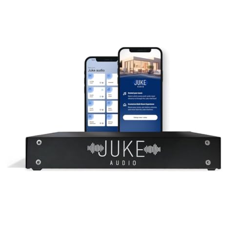 Juke-6 | 6 Zone Audio Amplifier | Wirelessly Controlled Multi-Room Audio System | Compatible with Airplay 2, Spotify Connect, Bluetooth, DLNA