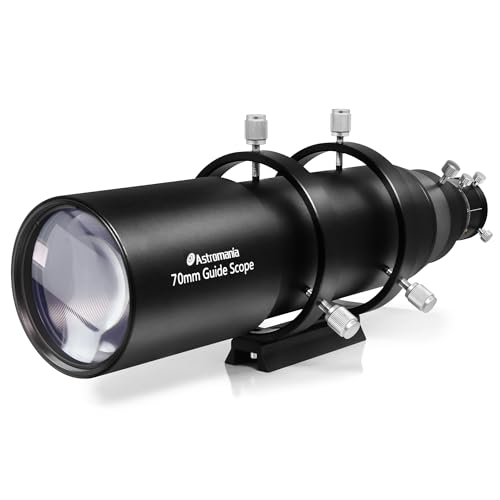 Astromania Upgrated Guide Scope 70mm with Double Helical Focuser Finder, Deluxe Guidescope Kit Compatible with 1.25 inch Eyepiece for Astronomical Telescope & Auto Guiding Cameras for Astrophotography