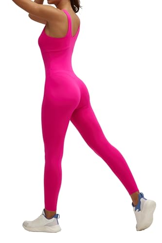 LOVESOFT Jumpsuits for Women Backless Bodycon Bodysuit Leggings Rompers for Workout Yoga One Piece
