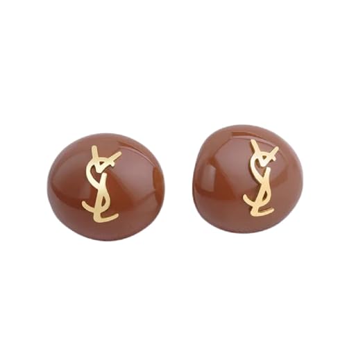 New 2026 18K Gold Plated French Luxury Letter Earrings For Women, Simple Her Jewelry Accessories Fashion Creative Gift