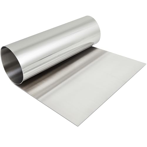 MorningRo 430 Stainless Steel Sheet Metal 48 x 120 Inches 24ga Metal Plates Panel #4 Brushed Finish Magnetic Mount Board Wall Food Truck Restaurant Crafting Kitchen Floor Trailer Garage Gym (1 Pack)