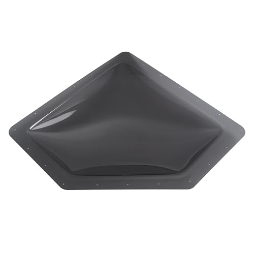 Kojem RV Shower Sunroof Skylight Cover Universal Fits All Standard 24" x 12" Neo Angle Skylight Openings Travel Trailer RV Camper Truck Sky Light Dome Replacement Kit Tinted