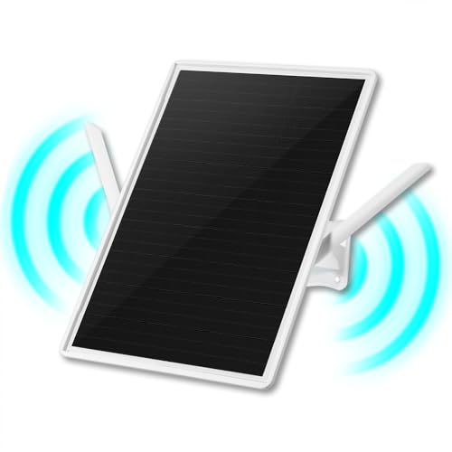 WiFi Extender Signal Booster Solar Battery Outdoor,Long Range up to 300-feet,Internet 2.4G WiFi Extender Booster,Wireless Signal Booster WiFi Repeater 300Mbps,Applicable to 2.4G Router (32 * 24CM)