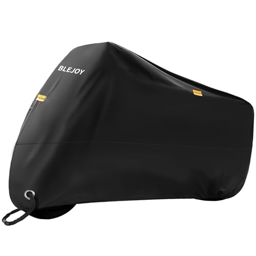 BLEJOY Bike Cover Waterproof Outdoor - Bicycle Covers for 2 or 3 Bikes - 420D Heavy Duty Rain Sun UV Dust Wind Proof Cover for Electric Mountain Road Bike