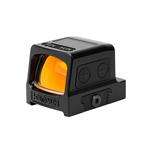 HOLOSUN HE509T-RD X2 Reflex Red Dot Sight for Pistol - Durable Shake-Awake Parallax-Free Enclosed Handgun LED Sight with Multiple Reticle System & 12 Brightness Settings - RMR Adapter Included