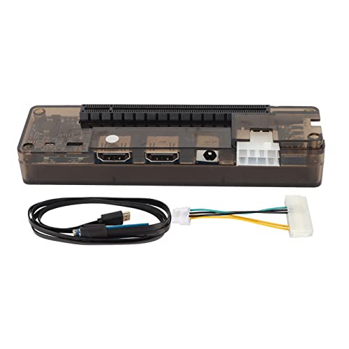 Diyeeni EXP GDC PCIE3.0 Laptop External Independent Video Card Dock, M.2 M Key External Graphics Card Dock, for Mini PCI E for Expresscard, 6Pin Interface Output