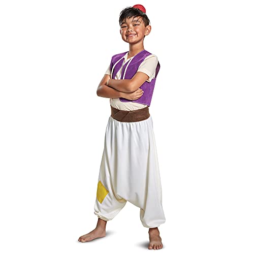 Aladdin Children's Street Rat Costume, Official Disney Aladdin Child Outfit and Headpiece, Kids Size Small