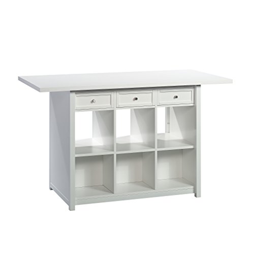 Sauder Craft Pro Series Craft Table/ Pantry cabinets, White finish