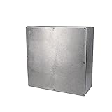 BUD Industries CN-5713 Die Cast Aluminum Enclosure 9.85" L x 9.85" W x 4.01" D, Natural