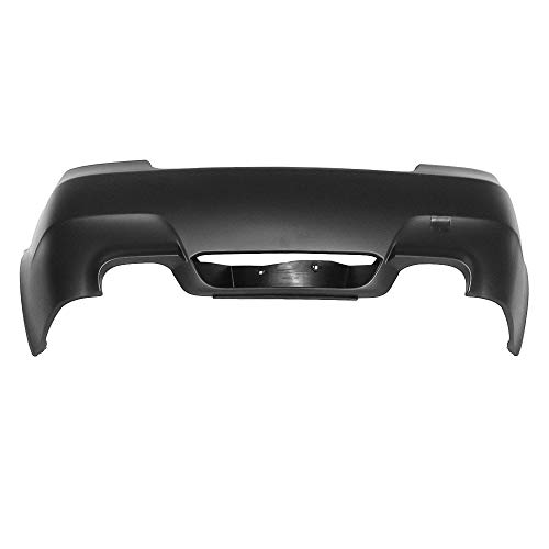 FREEMOTOR802 Compatible With 2004-2009 BMW E60 5 Series Rear Bumper Conversion M5 Style Unpainted Black PP