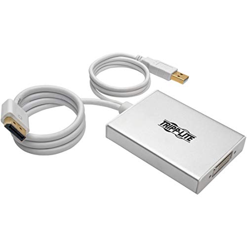Tripp Lite 6in DisplayPort to DVI Active Video Adapter Converter Dual-Link 2560 x 1600 6" (P134-06N-DVI-DL), Silver