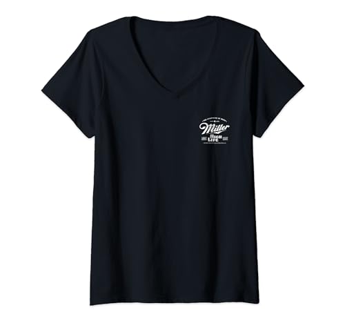 Womens Coors Miller High Life Champagne of Beers Front and Back V-Neck T-Shirt