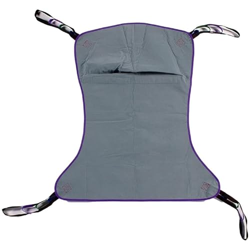 Patient Aid Full Body Solid Fabric Lift Sling - Soft Padded Polyester Weave - Comfy and Safe Lifting for the Elderly, Bariatric, and Non-Weight-Bearing - Medium, 225lb. Maximum Carrying Capacity