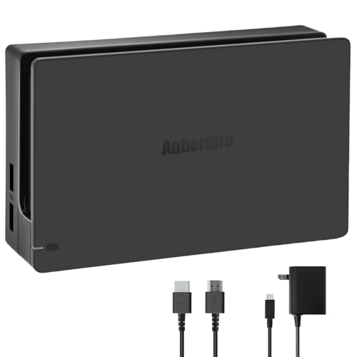 Dock Station for Nintendo Switch,3-1 Docking Station for TV with HDMI Cable and AC Adapter, Replacement Charging Dock Set for Switch Console