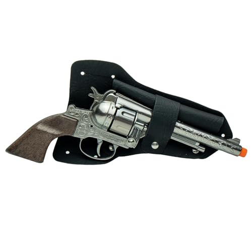 PARRIS CLASSIC QUALITY TOYS EST. 1936 Doc Holliday Holster Set - Solid Die Cast Metal Toy Gun, 11" Die Cast Revolver with Plastic Holster and Belt , Safe for Children, Made in US